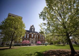 Main Building on a sunny, spring day